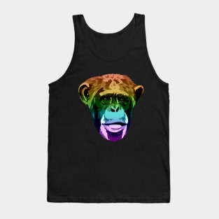 Rainbow Chimpanzee Tank Top